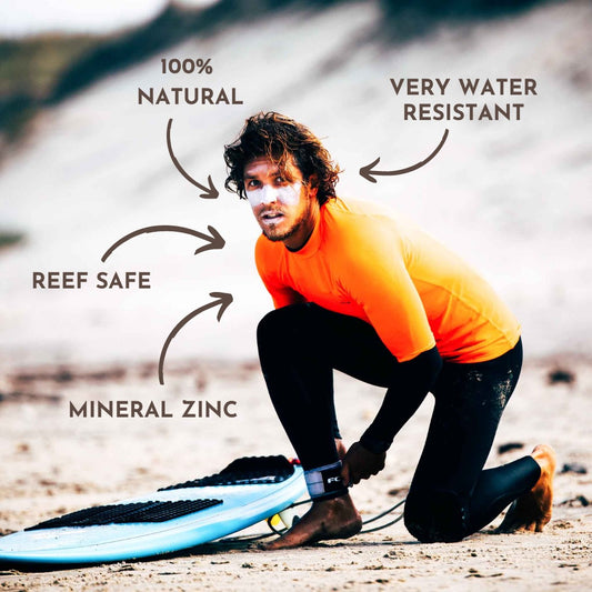 Suntribe Zink Sonnencreme Sport LSF 50 - 45g | Naturkosmetik
