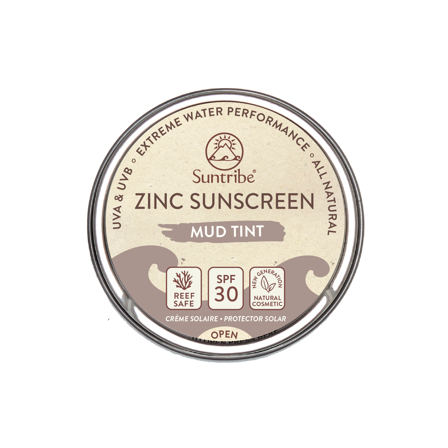 Suntribe Zink Sonnencreme Sport LSF 30 - 45g | Naturkosmetik