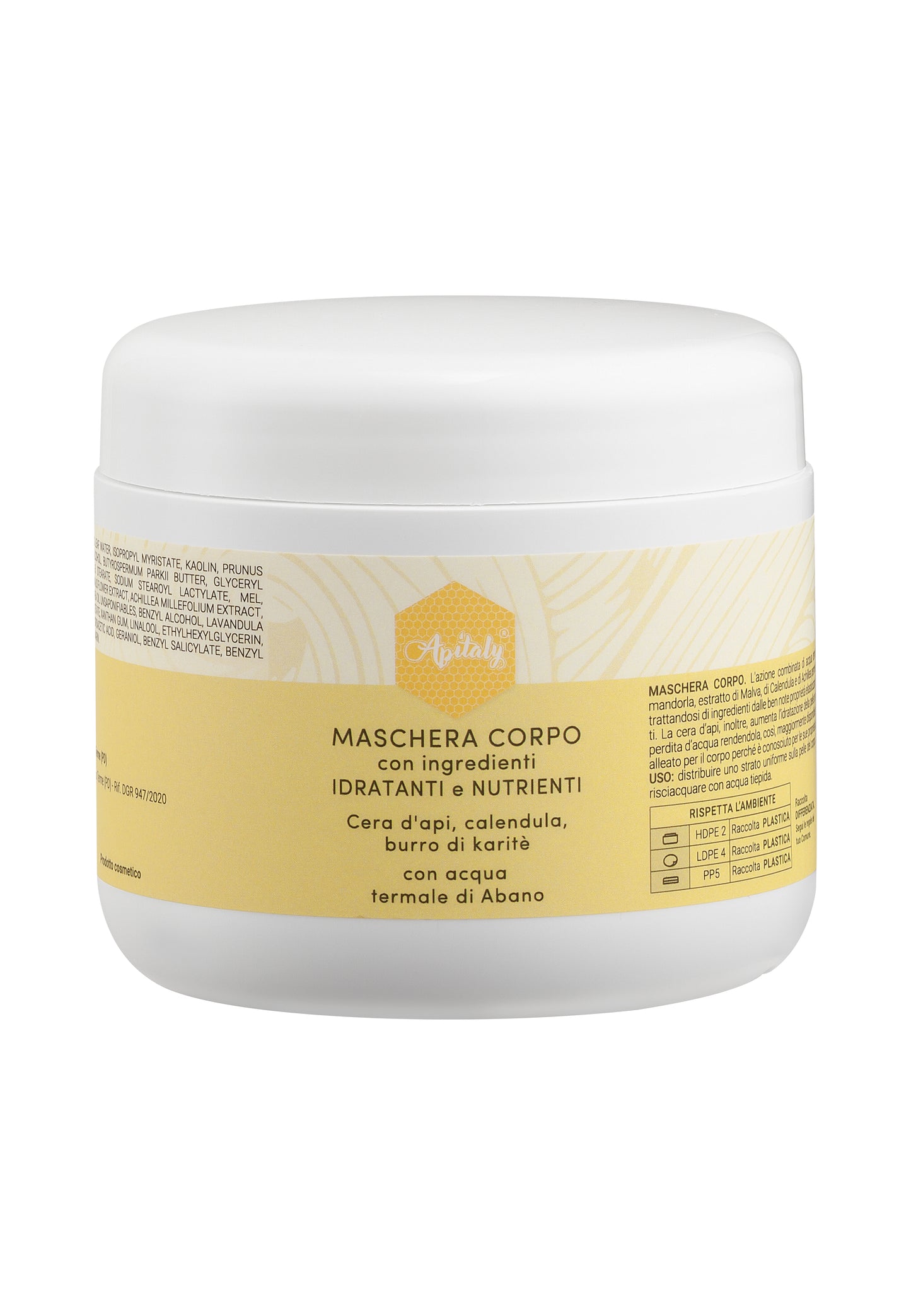 Apitaly Körpermaske mit Thermalwasser, Bienenwachs, Calendula und Sheabutter 200 ml