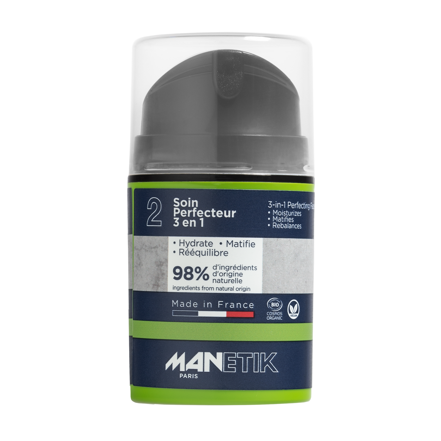 Manetik 3in1 Gesichtspflege – Naturkosmetik für junge Männerhaut