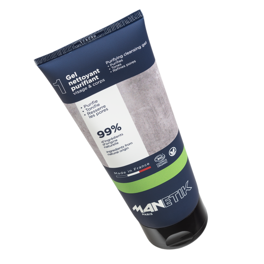 Manetik Reinigungsgel: Naturkosmetik für unreine Männerhaut