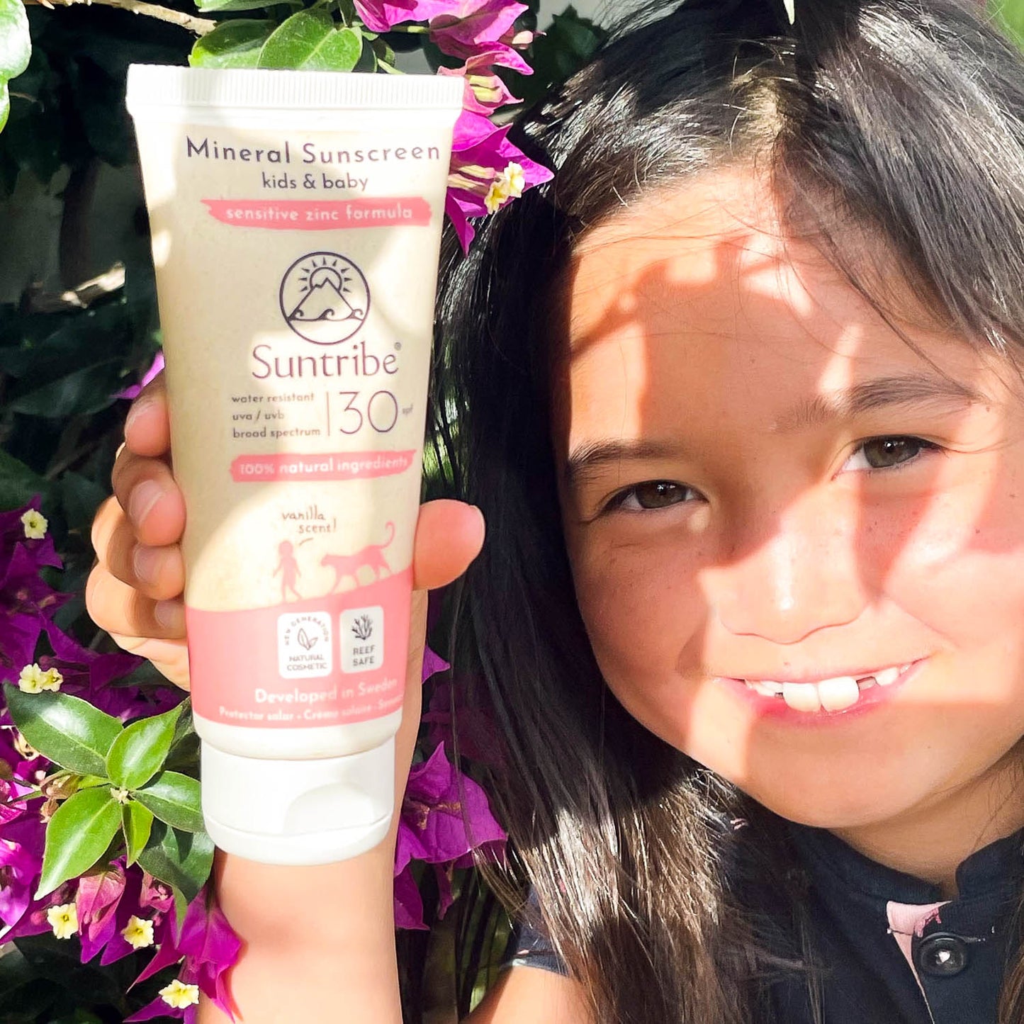 Suntribe Sonnencreme Kinder LSF 30 | Mineralisch & Bio - 100ml