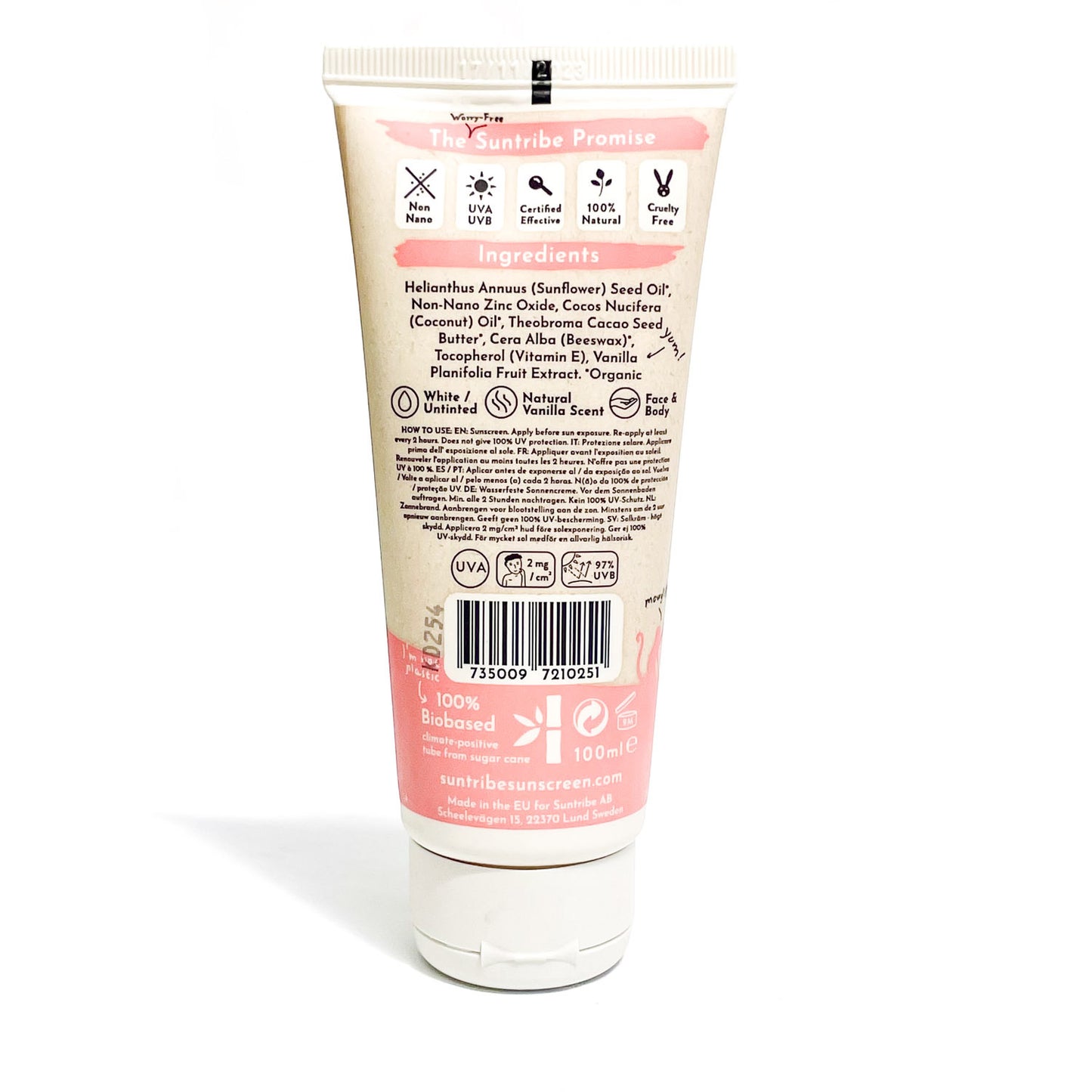 Suntribe Sonnencreme Kinder LSF 30 | Mineralisch & Bio - 100ml