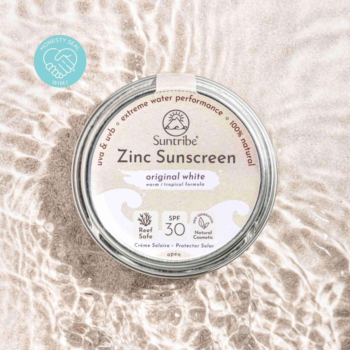Suntribe Zink Sonnencreme Sport LSF 30 - 45g | Naturkosmetik