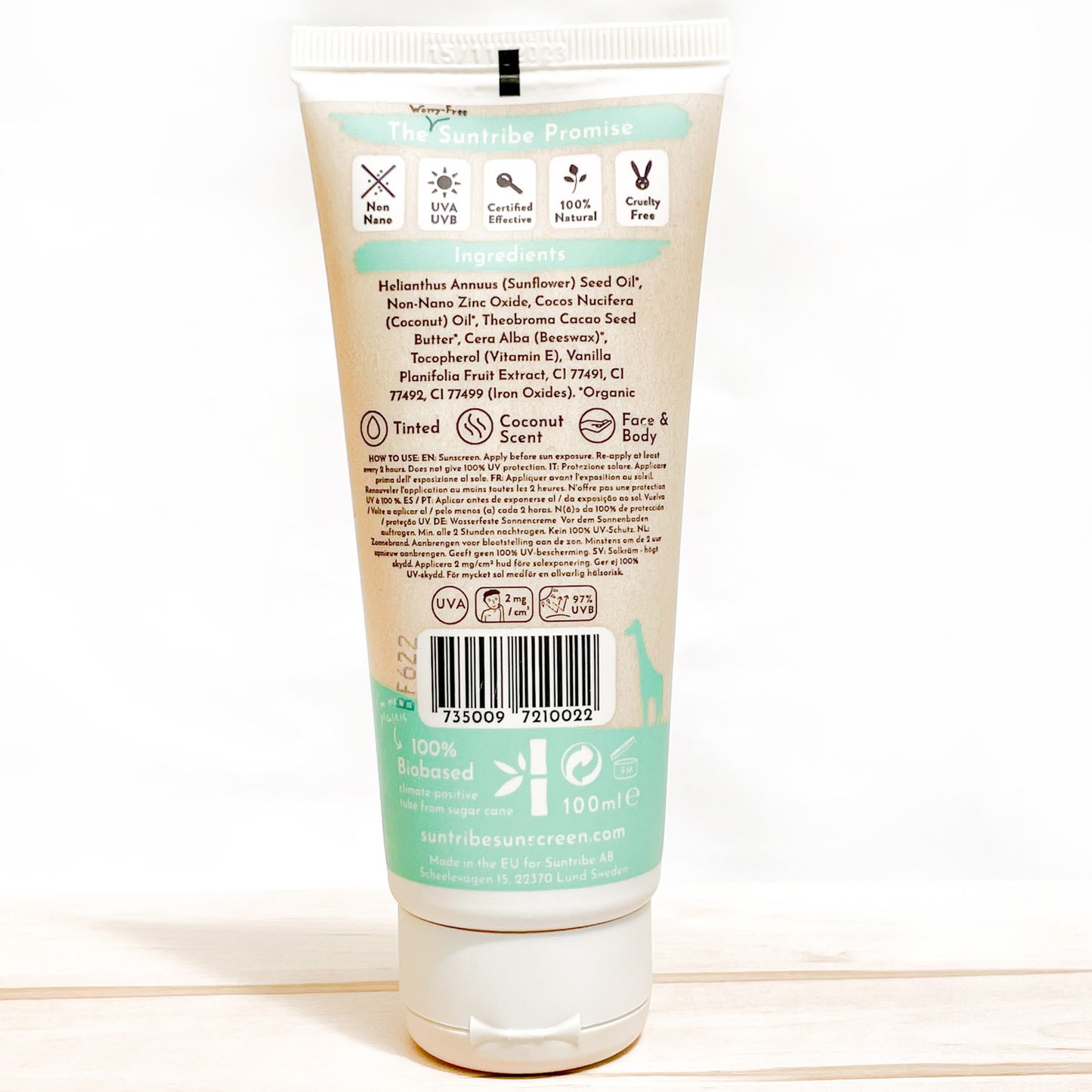 Suntribe LSF 30: Mineralische Sonnencreme Bio - 60ml
