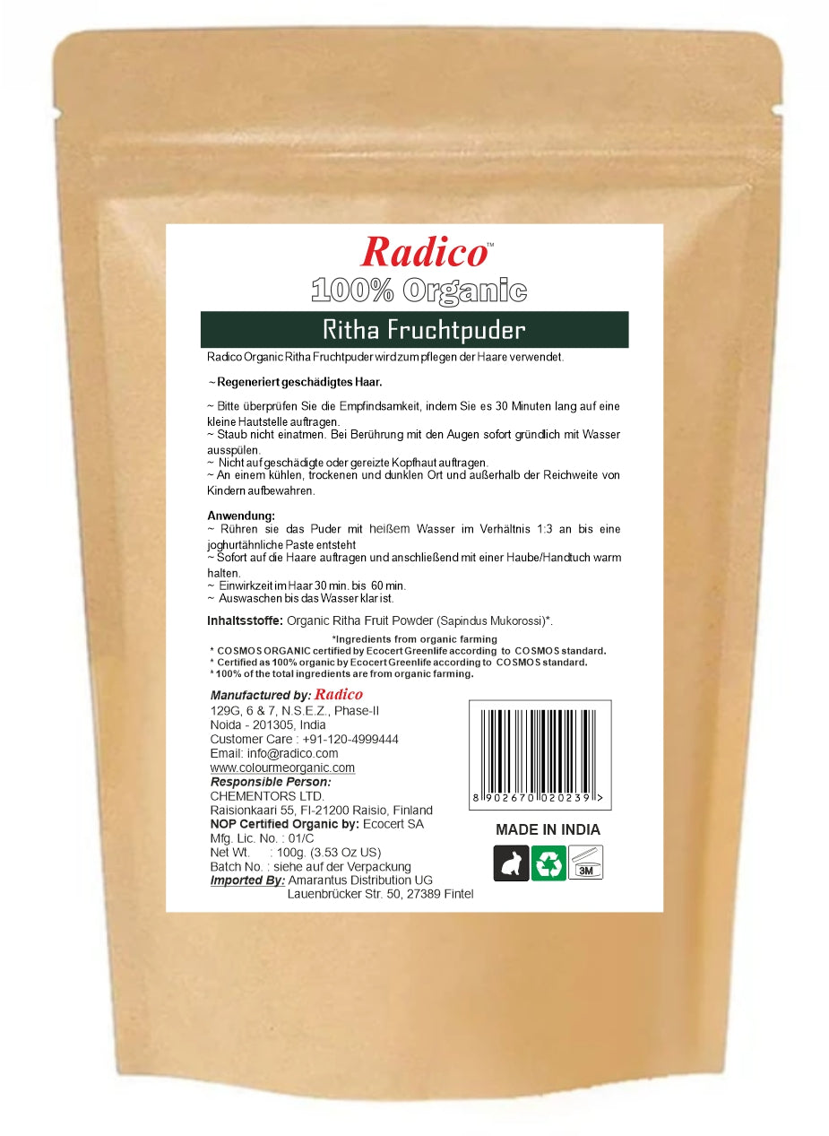 Radico Ritha Pulver: Natürliche Haarwäsche & Tiefenreinigung