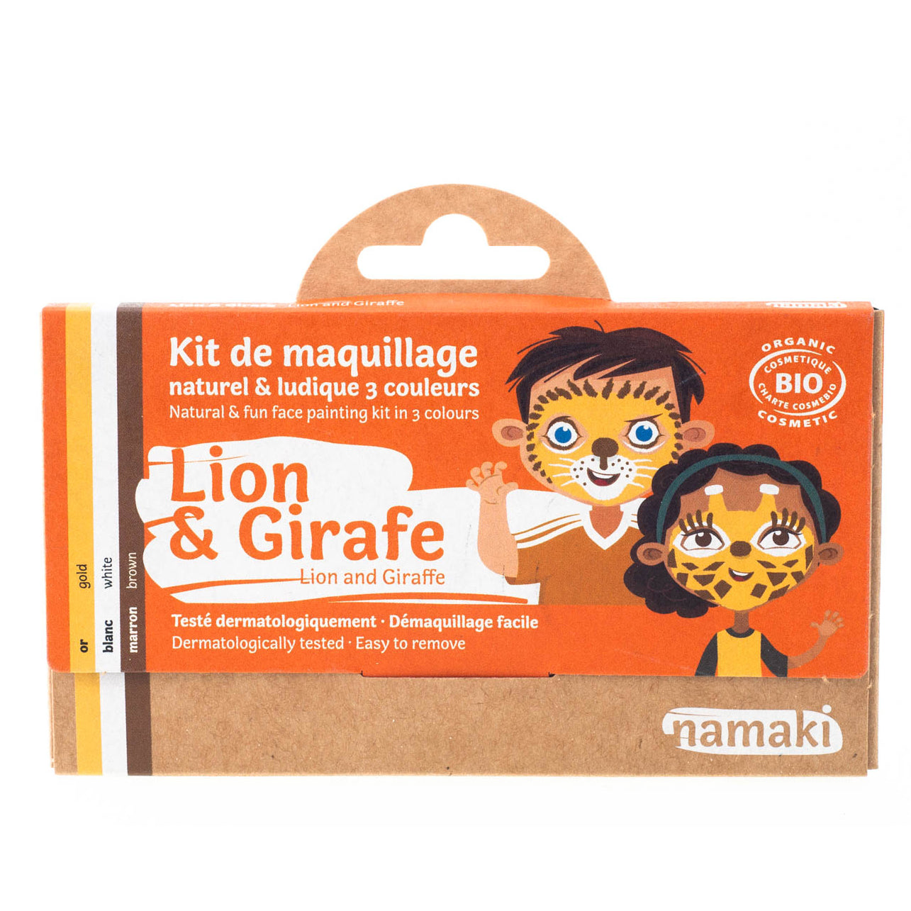 Namaki Schminkset - Löwe & Giraffe 3 Farben