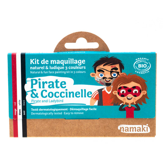 Namaki Schminkset - Pirat & Marienkäfer 3 Farben