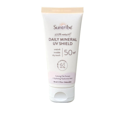 Suntribe Mineralische Bio-Gesichtssonnencreme LSF 50 (50 ml)