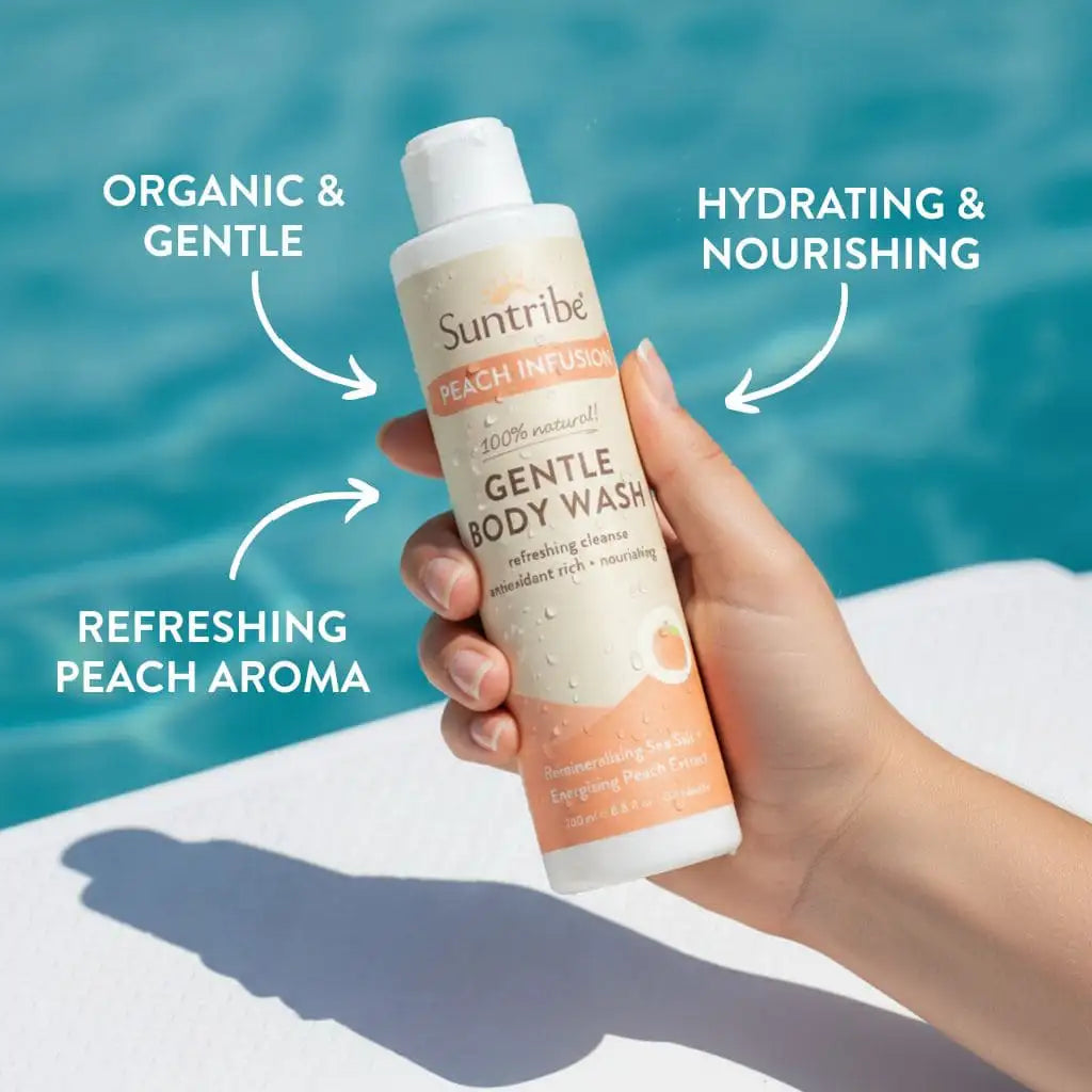 Suntribe Natürliches Sanftes Duschgel Peach Infusion (200 ml)