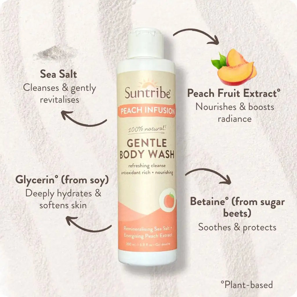 Suntribe Natürliches Sanftes Duschgel Peach Infusion (200 ml)