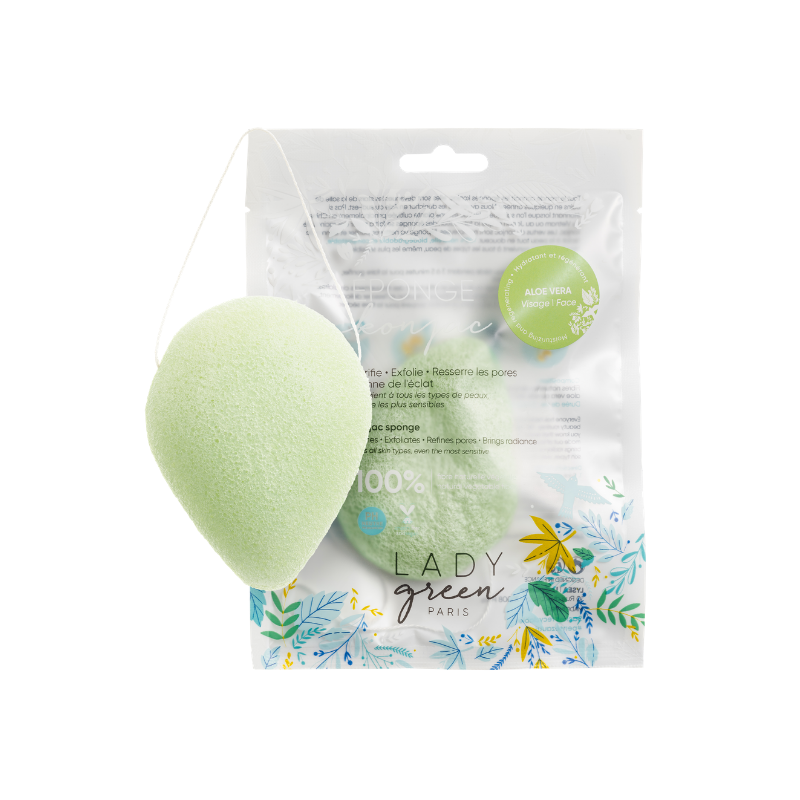 Lady Green Konjac Schwamm - Natürliche Gesichtsreinigung