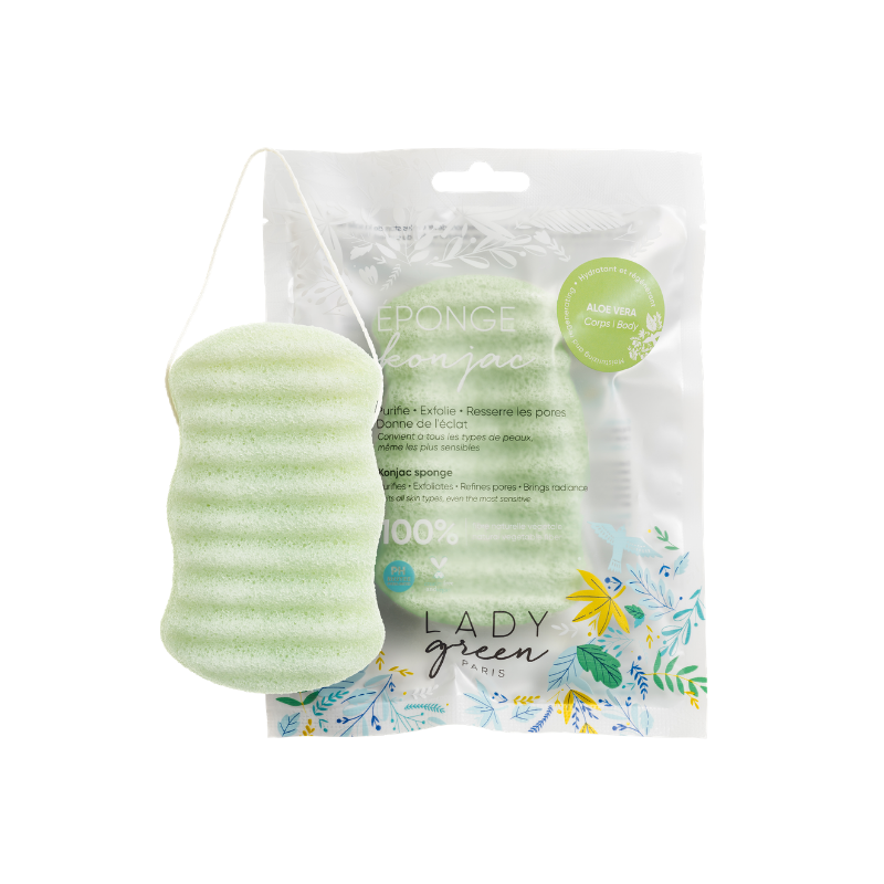 Lady Green Konjac Schwamm - Natürliche Gesichtsreinigung