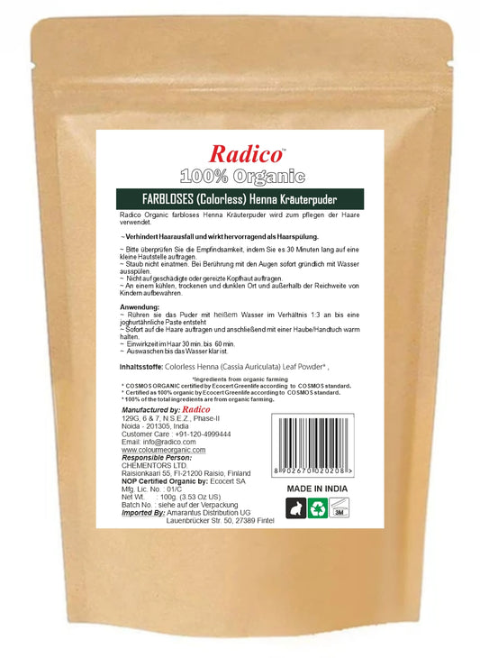 Radico Farbloses Henna: Glanz & Pflege für Dein Haar