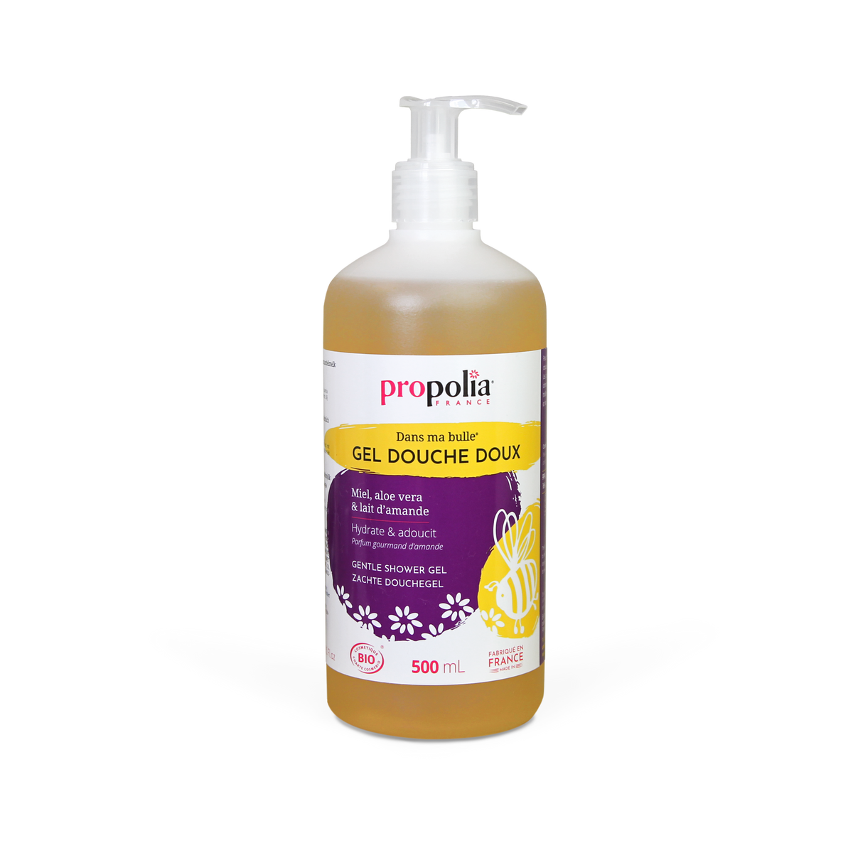 Propolia - Bio-Mildes Duschgel Honig & Mandel - 500 ml - Verpackung