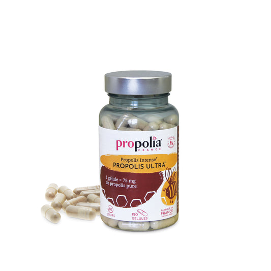 Propolia - Propolis-ULTRA-Kapseln mit brauner Propolis - 120 Kapseln - Verpackung