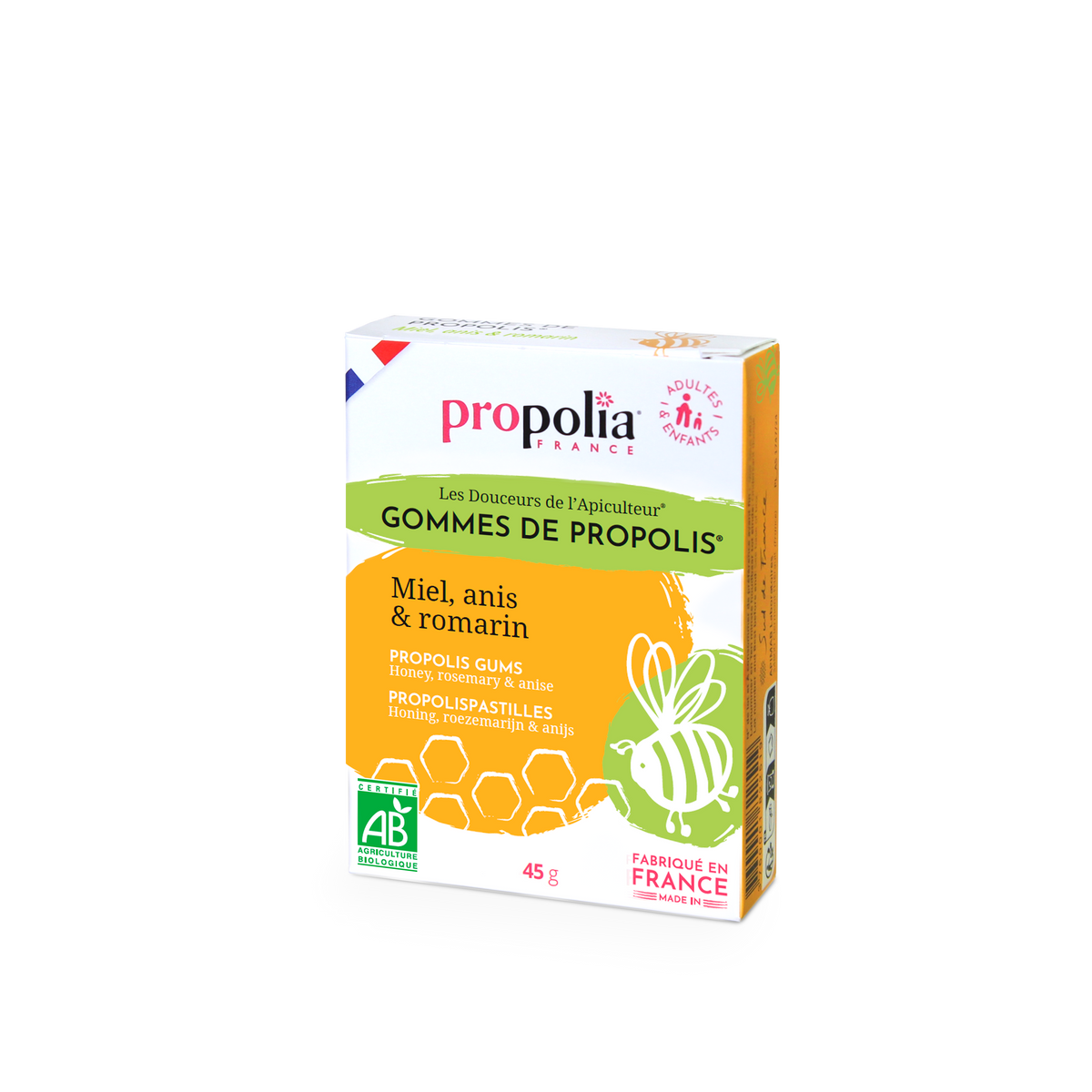 Propolia - Propolis-Gummibonbons Honig & Anis - 45 g - Verpackung