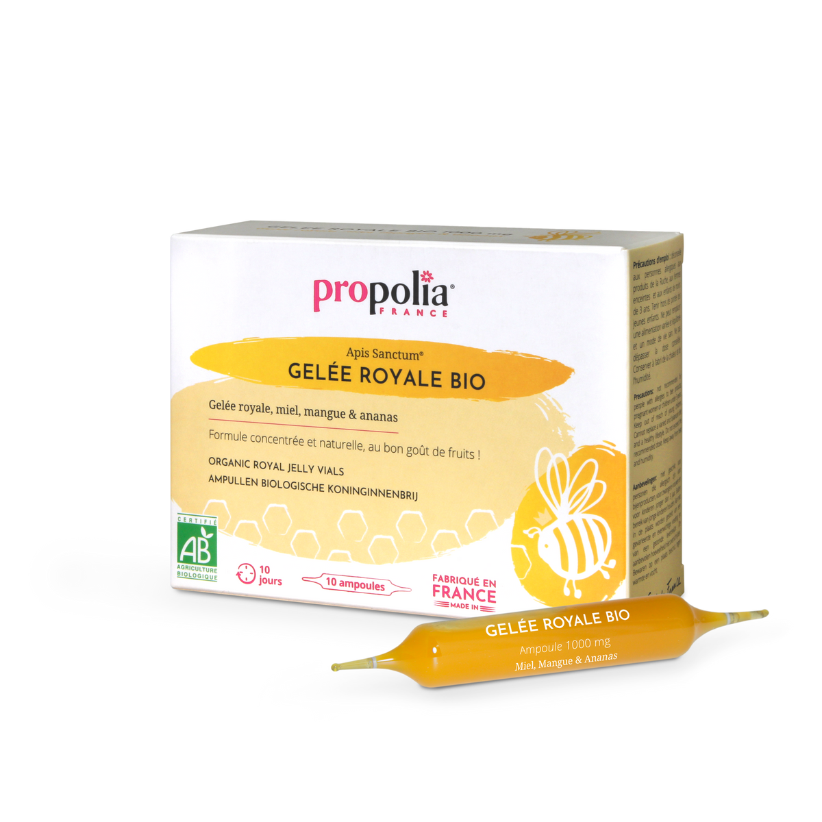 Propolia - Bio Gelée Royale Ampullen mit Honig, Mango & Ananas