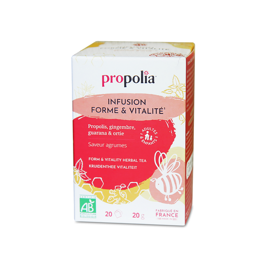 Propolia - Bio-Kräutertee Form & Vitalität - 20 Teebeutel - Verpackung