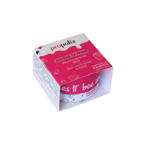 Propolia - Getönter Bio-Lippenbalsam Erdbeere - 6 g - Verpackung