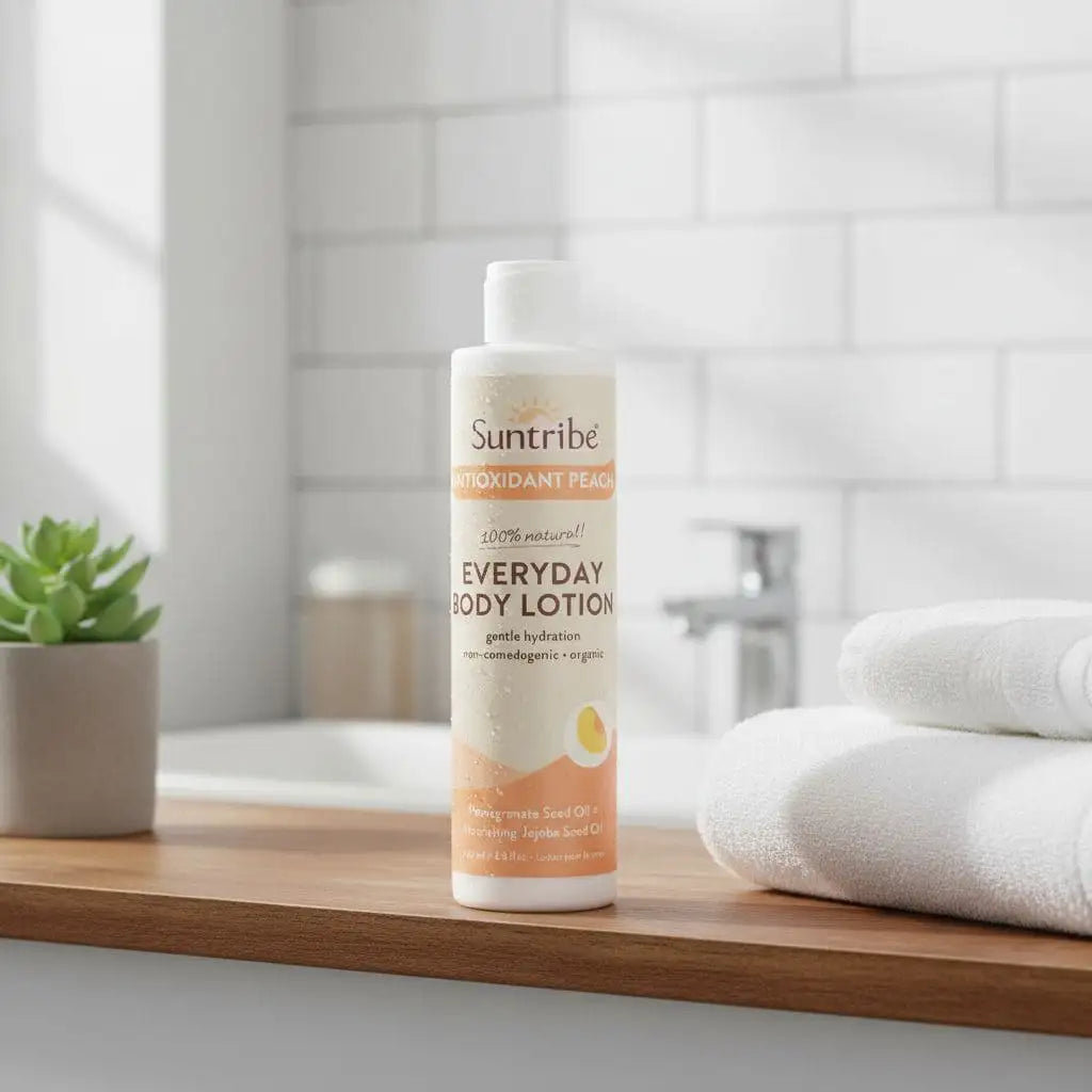 Suntribe Bio-Bodylotion für jeden Tag – Antioxidative Pfirsichpflege (200 ml)