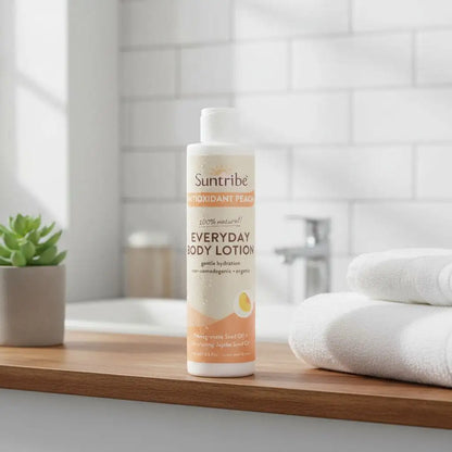 Suntribe Bio-Bodylotion für jeden Tag – Antioxidative Pfirsichpflege (200 ml)