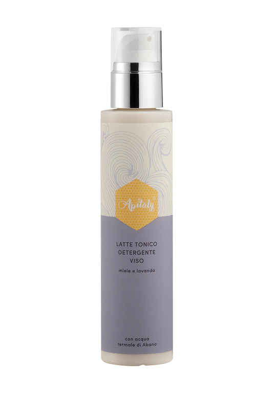Apitaly Gesichtsreinigungs-Tonic-Milch mit Thermalwasser, Honig, Lavendel 200 ml