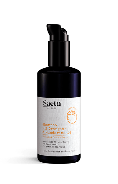 Saeta Shampoo: Orangenöl & Mandarine für glänzendes Haar