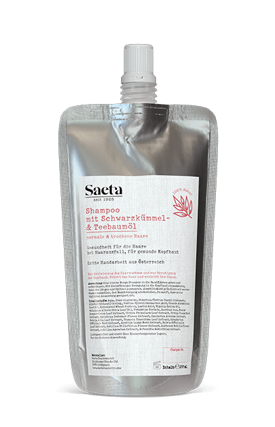 Saeta Shampoo Schwarzkümmel & Teebaumöl Nachfüllpack