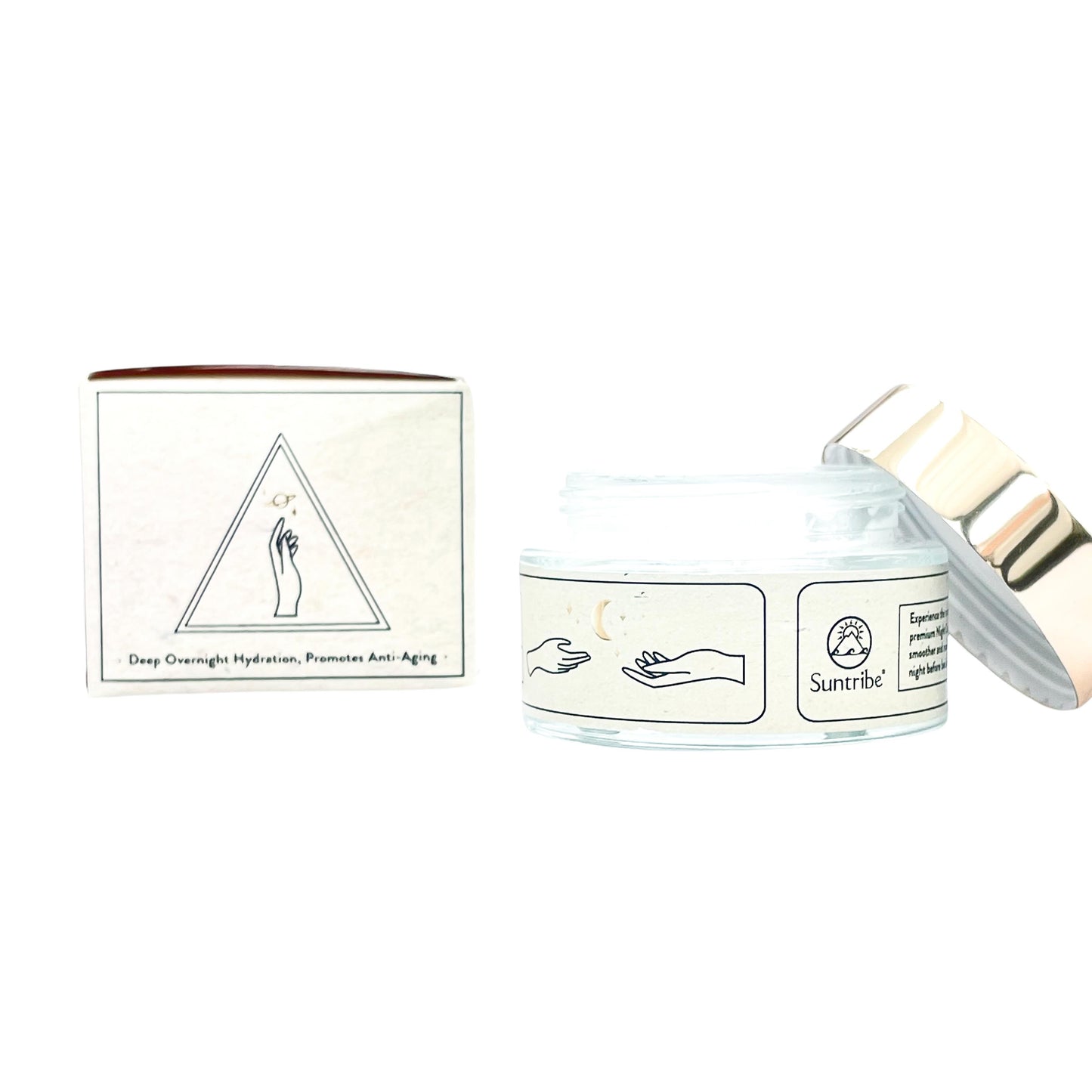 Suntribe Bio-Nachtcreme mit Hyaluronsäure, Retinol und Niacinamid (50 ml)