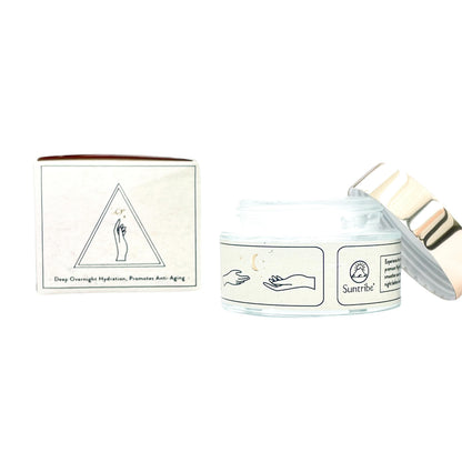 Suntribe Bio-Nachtcreme mit Hyaluronsäure, Retinol und Niacinamid (50 ml)