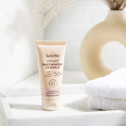 Suntribe Mineralische Bio-Gesichtssonnencreme LSF 50 (50 ml)