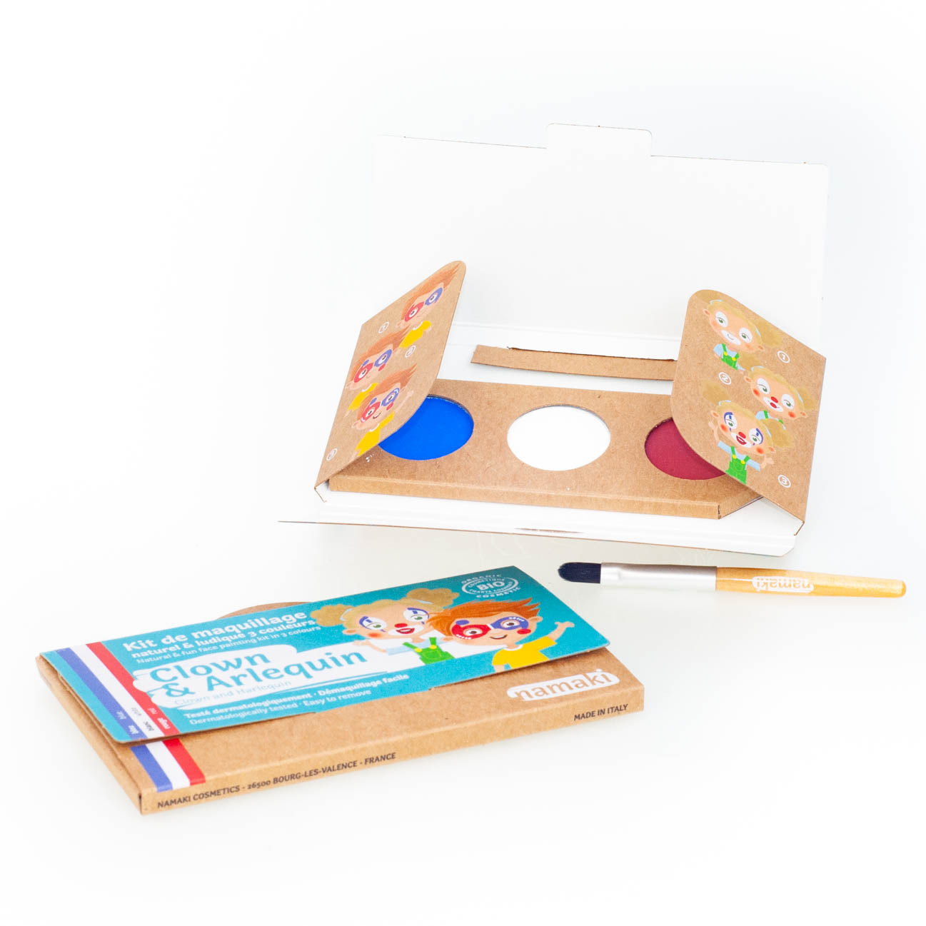 Namaki Schminksets - Clown and Harlequin 3 Farben