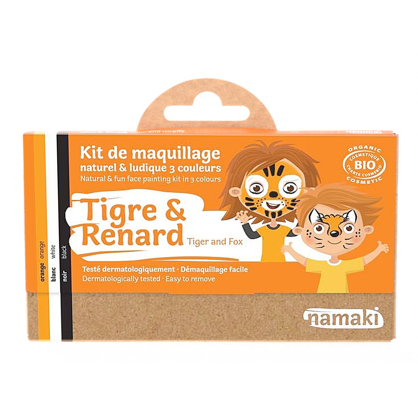 Namaki Schminkset - Tiger & Fuchs 3 Farben
